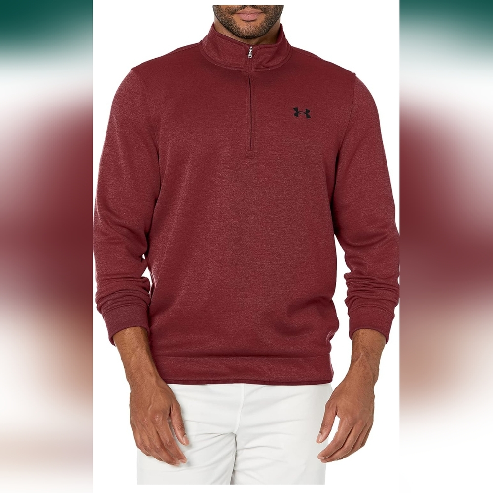 Under Armour Men's Storm Fleece 1/4 Zip LayerLeague Red/Black size XL